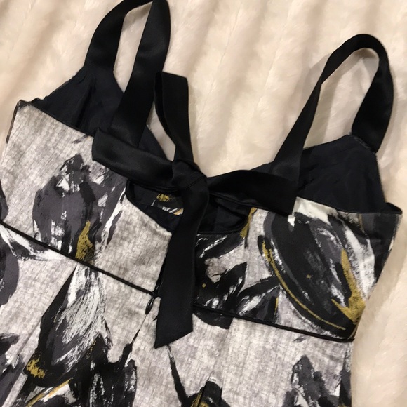 Rebecca Taylor Metallic Leaf Bustier Top Dress - Picture 5 of 7